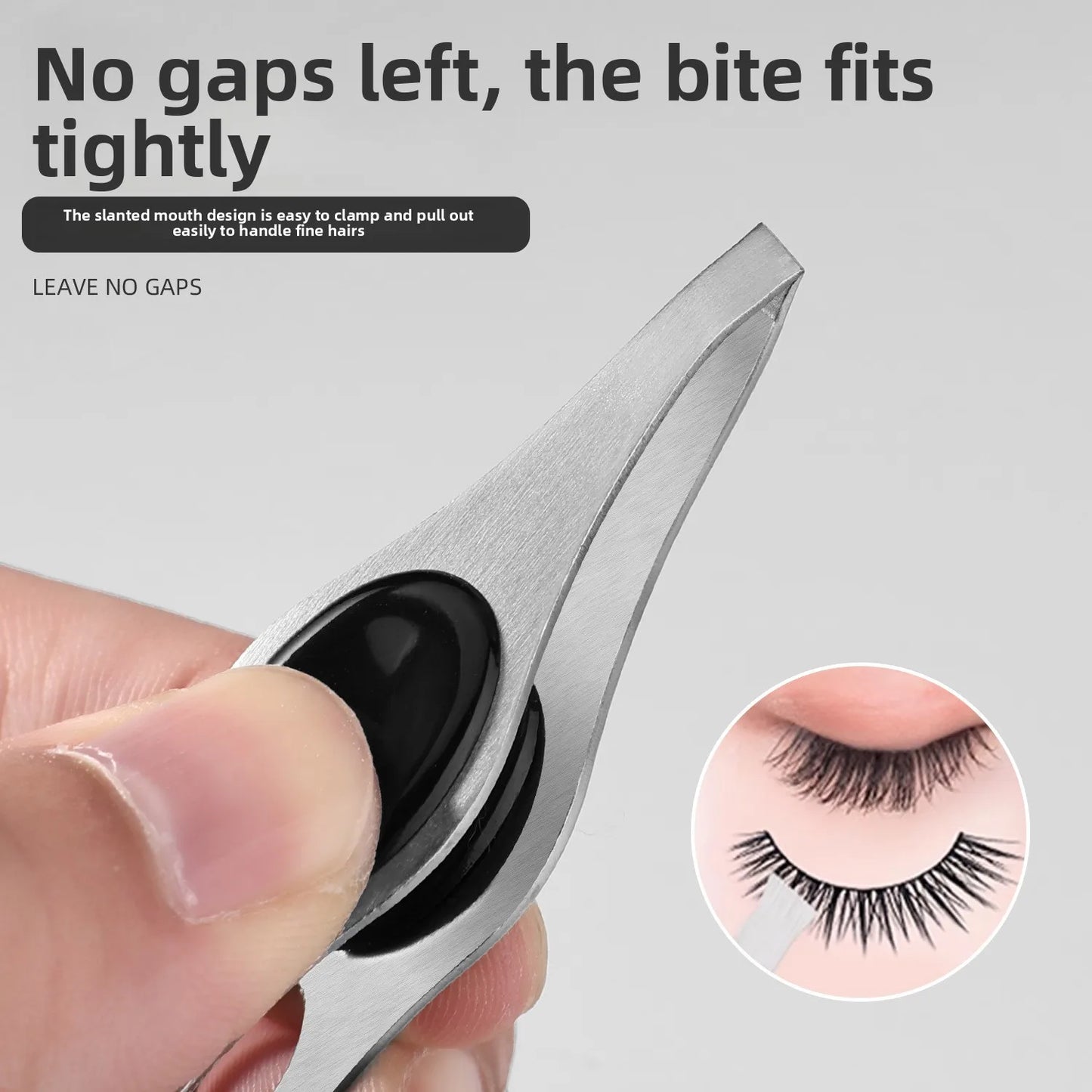 Eyebrow Tweezers with LED Light Stainless Steel Makeup Tool