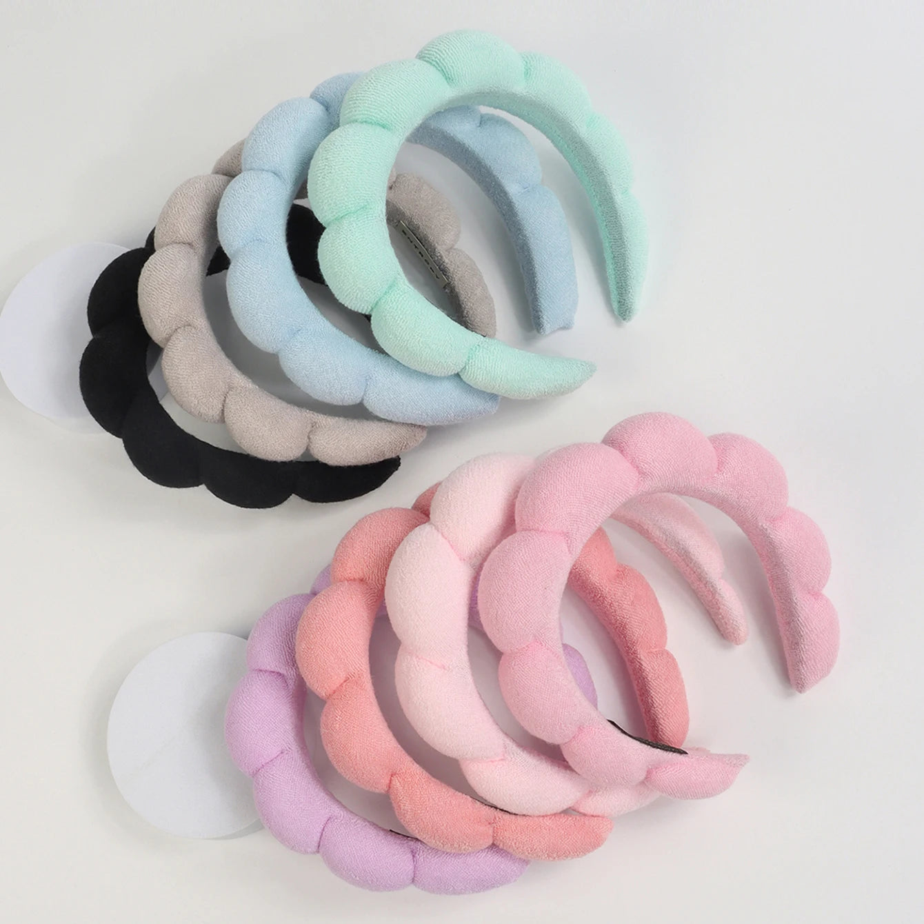 3Pcs Microfiber Washing Wristbands & Spa Headband Set