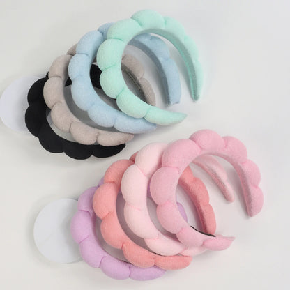 3Pcs Microfiber Washing Wristbands & Spa Headband Set