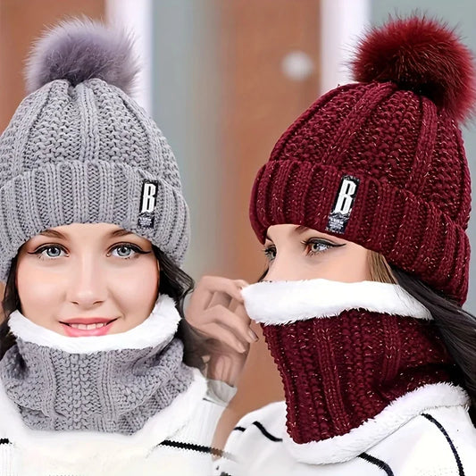 Blinkory™ Winter Warm Knit Hat Set