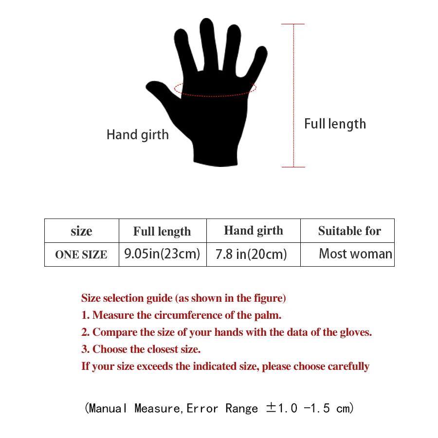 Women Winter Thick Plush Gloves