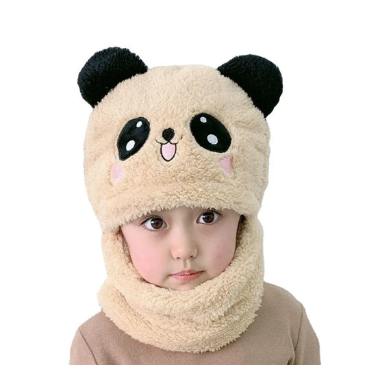 Blinkory™ Cute Childrens Cartoon Scarf Hat Two Piece Set