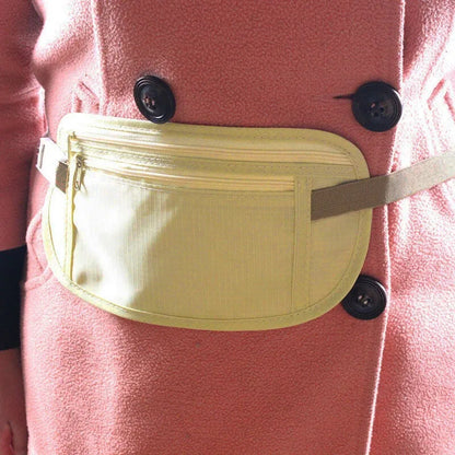 Cloth Travel Pouch Hidden Wallet Passport Money Waist Belt Bag Slim Secret Security Useful Travel Storage Bag