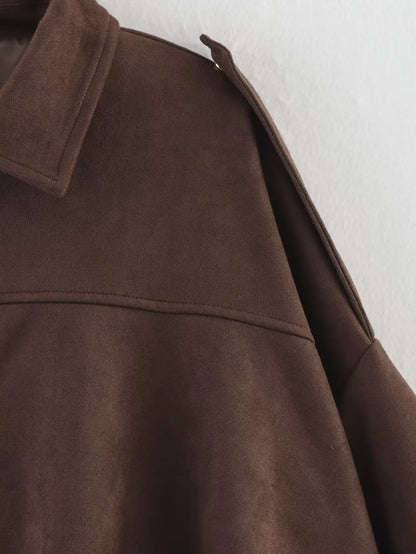 Suede Jacket Coat