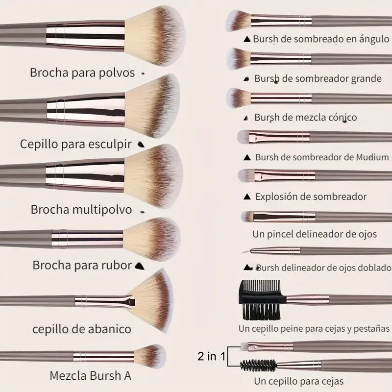 Professional 3-20PCS Makeup Brushes Set